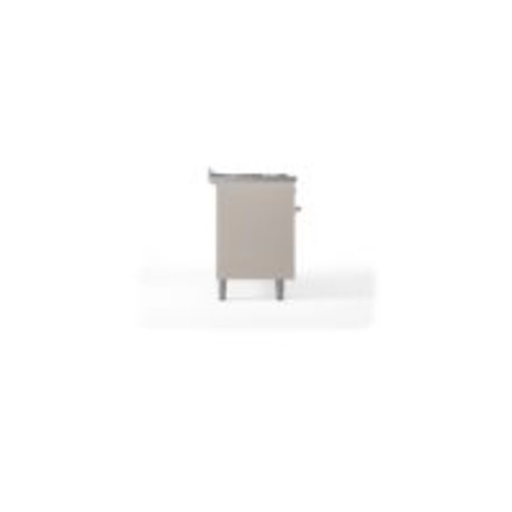 ILVE UP60FNMPAWPLP Nostalgie II 60" Dual Fuel Range, left side view
