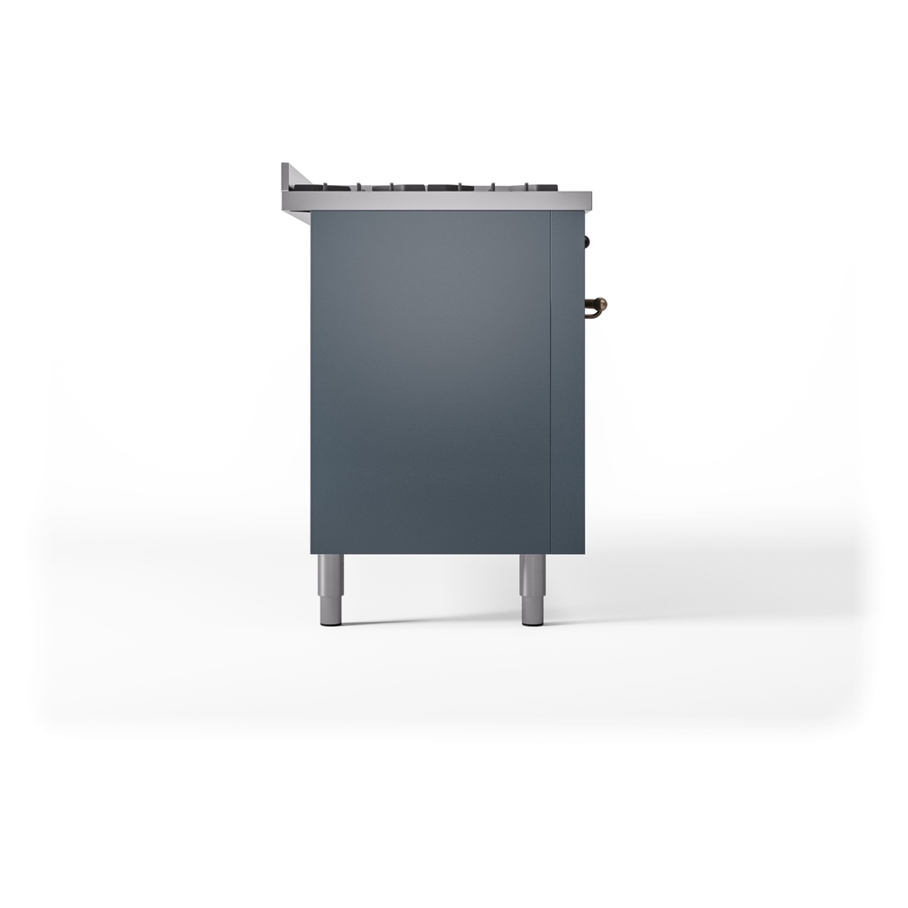 ILVE UP60FNMPBGBLP Nostalgie II 60" Dual Fuel Range, left side view