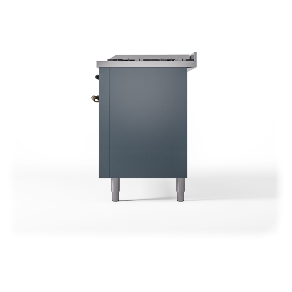 ILVE UP60FNMPBGBLP Nostalgie II 60" Dual Fuel Range, right side view