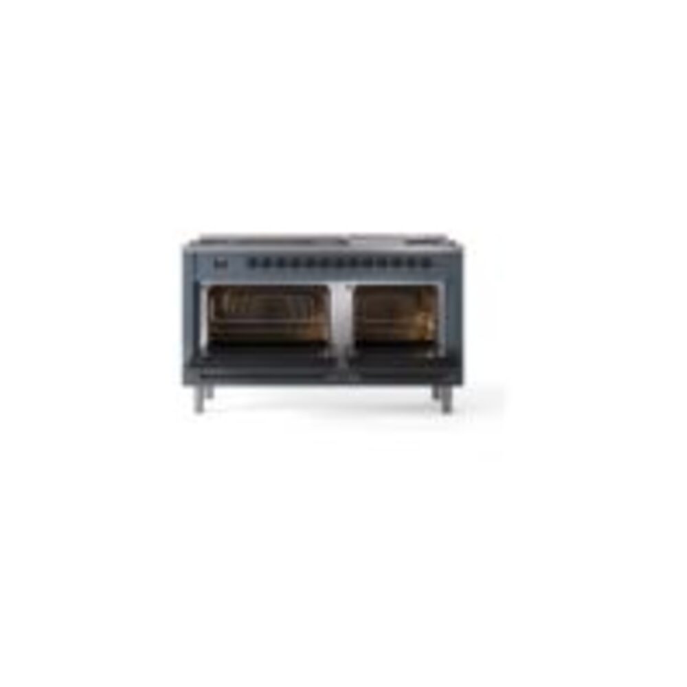 ILVE UP60FNMPBGB Nostalgie II 60" Dual Fuel Range, oven doors opened