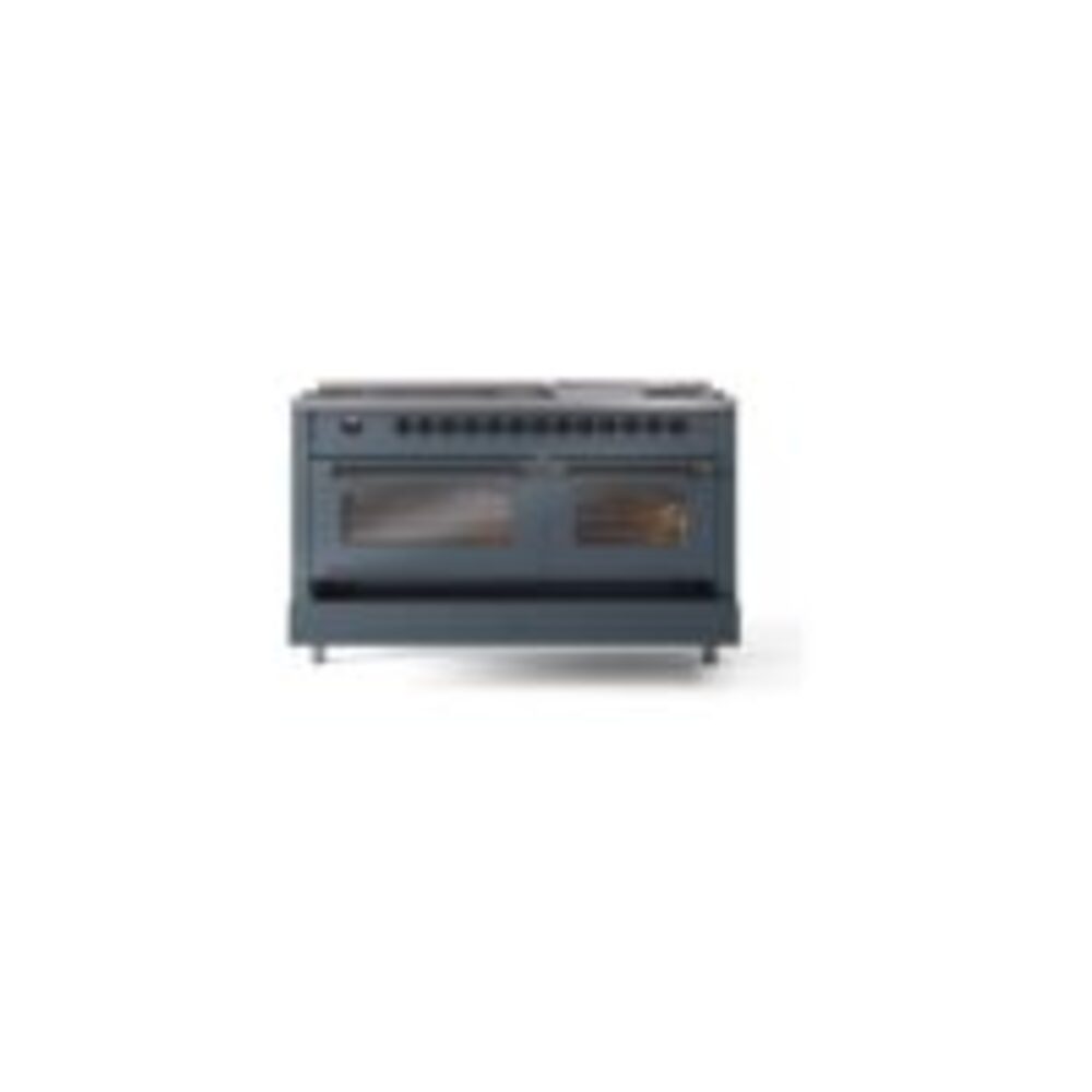 ILVE UP60FNMPBGB Nostalgie II 60" Dual Fuel Range, drawer opened
