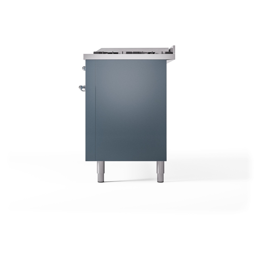 ILVE UP60FNMPBGCLP Nostalgie II 60" Dual Fuel Range, right side view