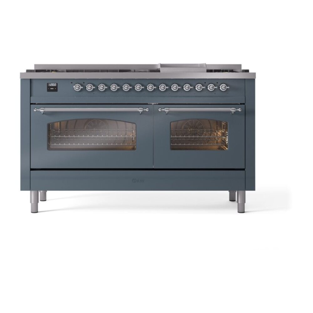 ILVE UP60FNMPBGC Nostalgie II 60" Dual Fuel Range, front view