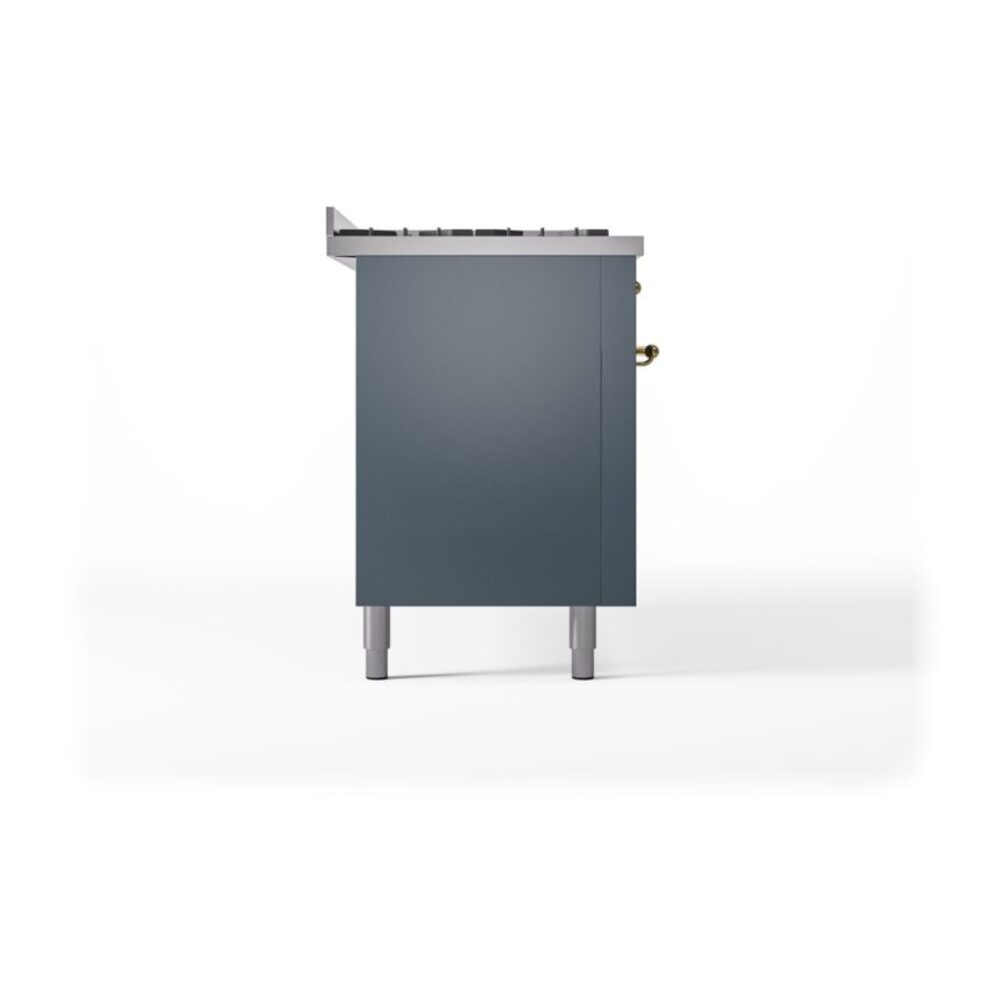 ILVE UP60FNMPBGG Nostalgie II 60" Dual Fuel Range, left side view