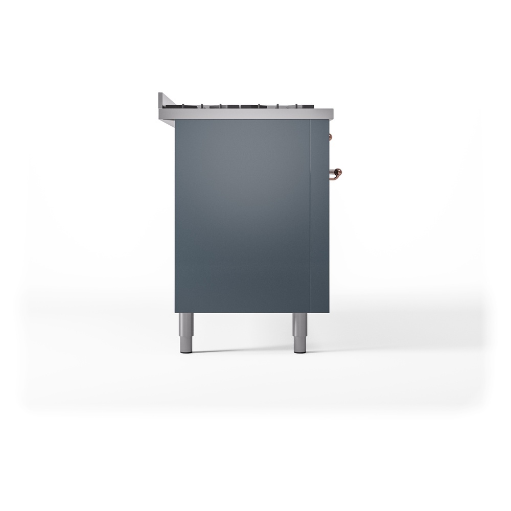 ILVE UP60FNMPBGPLP Nostalgie II 60" Dual Fuel Range, left side view