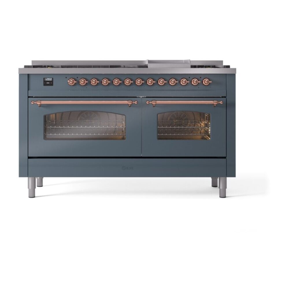 ILVE UP60FNMPBGP Nostalgie II 60" Dual Fuel Range, front view