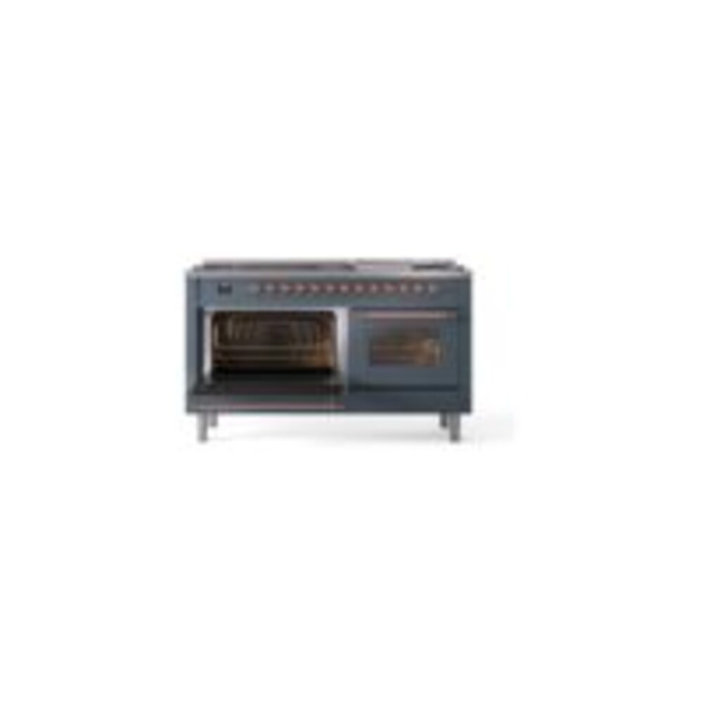 ILVE UP60FNMPBGP Nostalgie II 60" Dual Fuel Range, main oven door opened