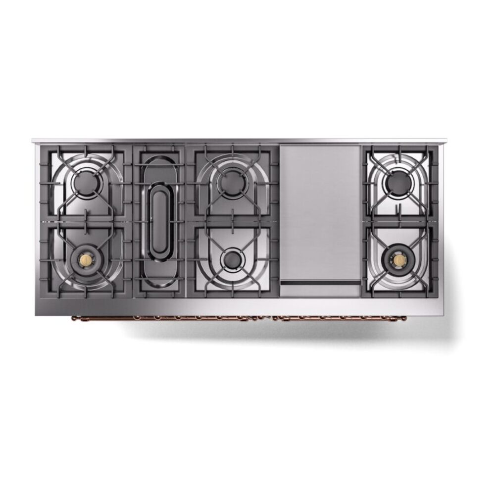 ILVE UP60FNMPBGP Nostalgie II 60" Dual Fuel Range, top view