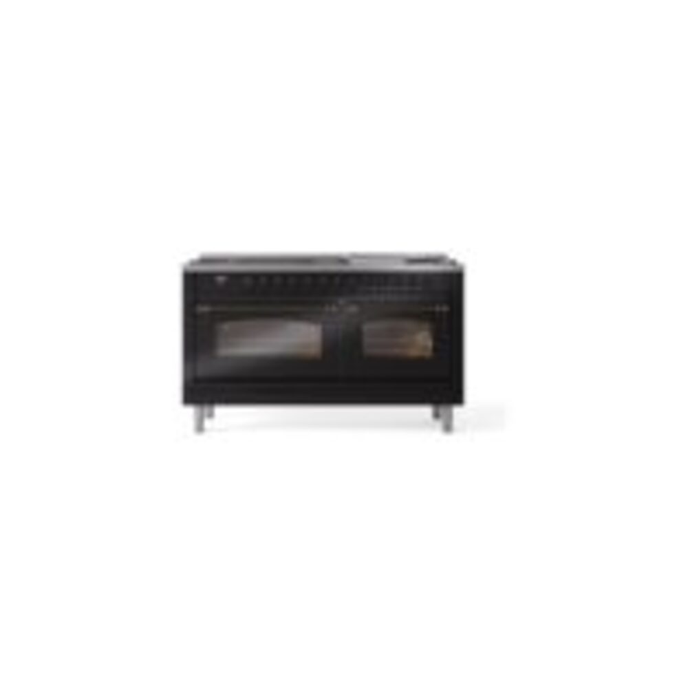 ILVE UP60FNMPBKBLP Nostalgie II 60" Dual Fuel Range, front view