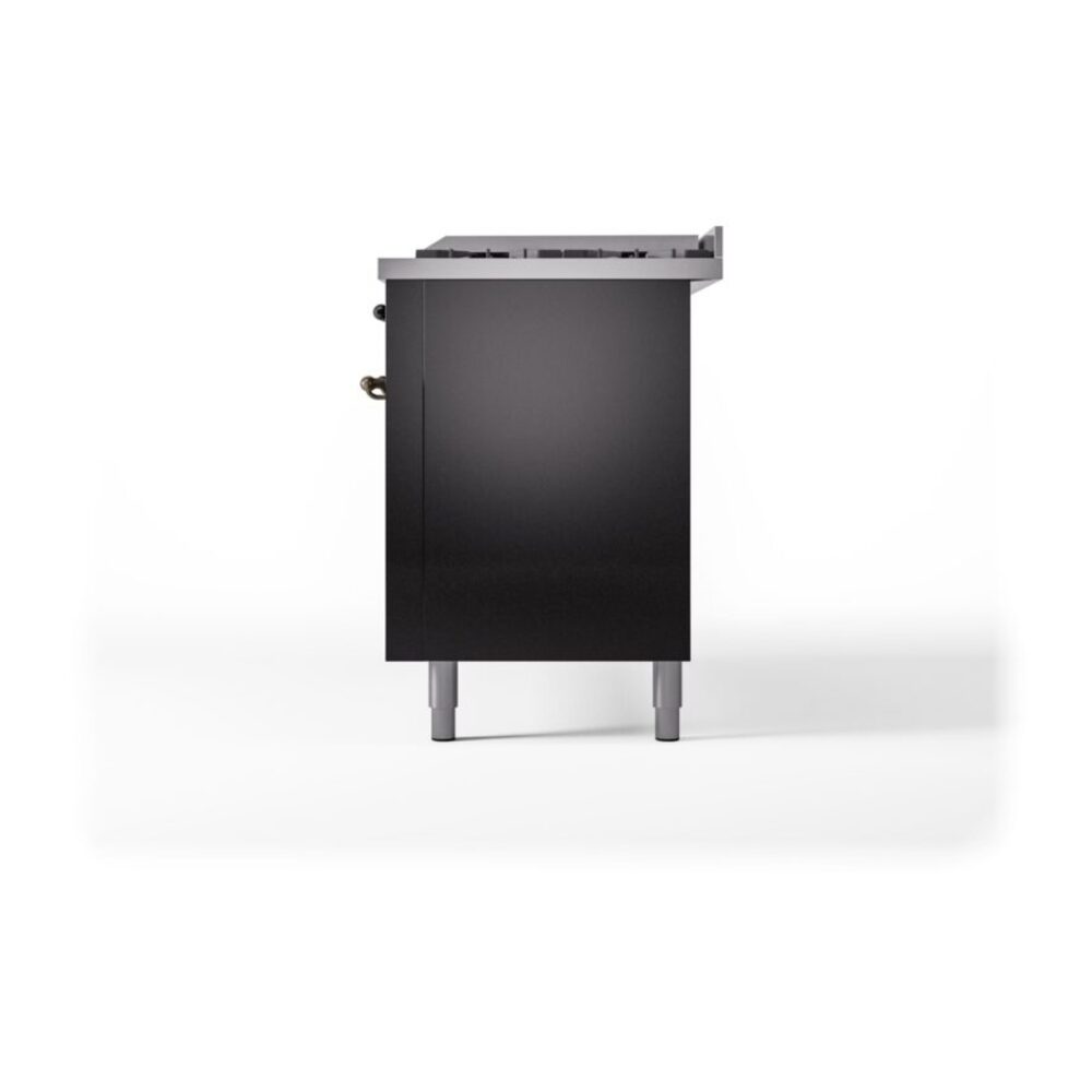 ILVE UP60FNMPBKBLP Nostalgie II 60" Dual Fuel Range, right side view