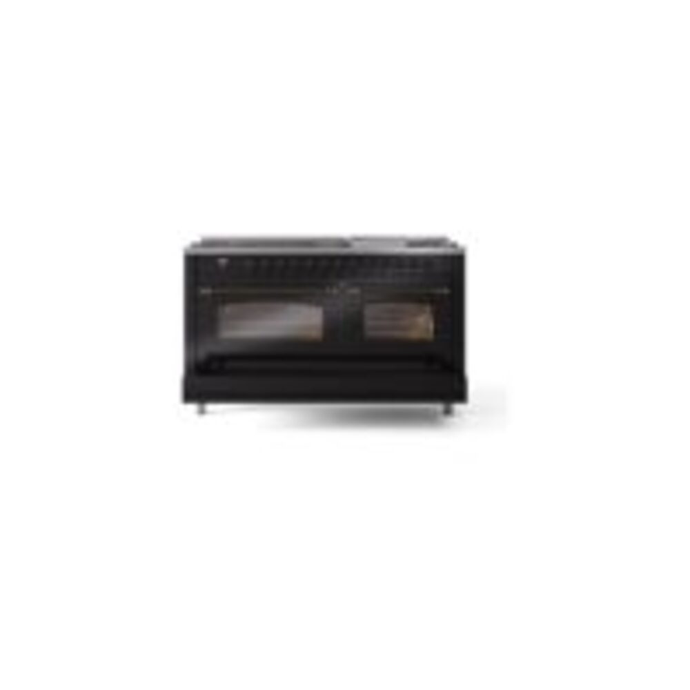 ILVE UP60FNMPBKB Nostalgie II 60" Dual Fuel Range, drawer opened