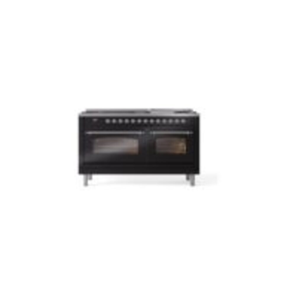 ILVE UP60FNMPBKCLP Nostalgie II 60" Dual Fuel Range, front view