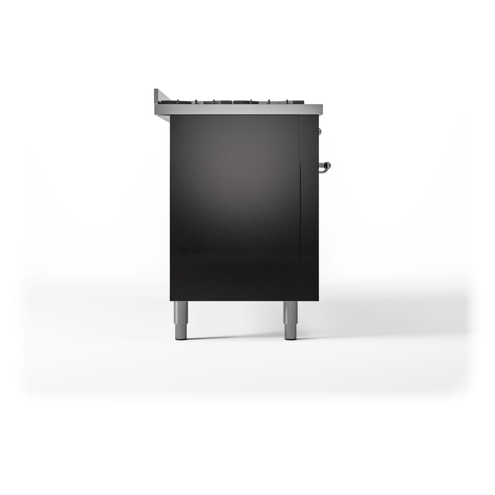 ILVE UP60FNMPBKCLP Nostalgie II 60" Dual Fuel Range, left side view