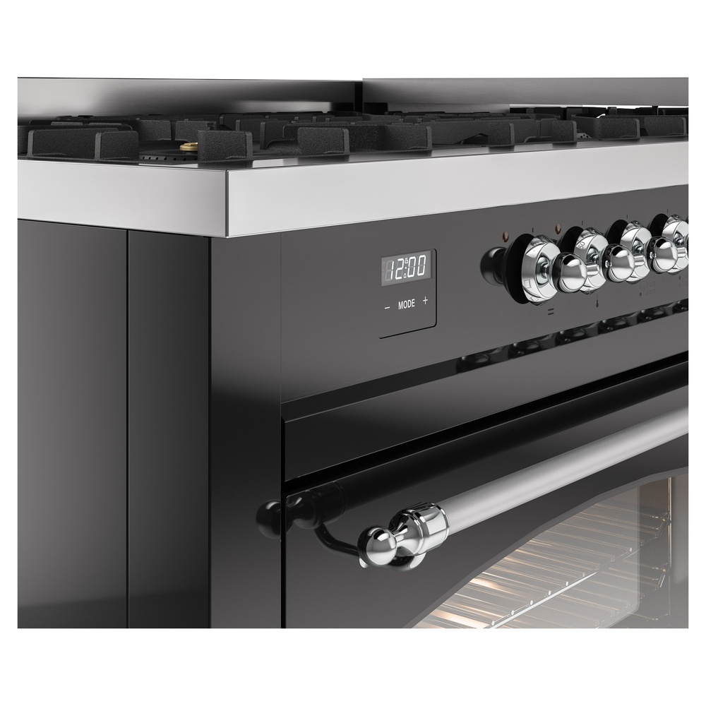 ILVE UP60FNMPBKC Nostalgie II 60" Dual Fuel Range, details