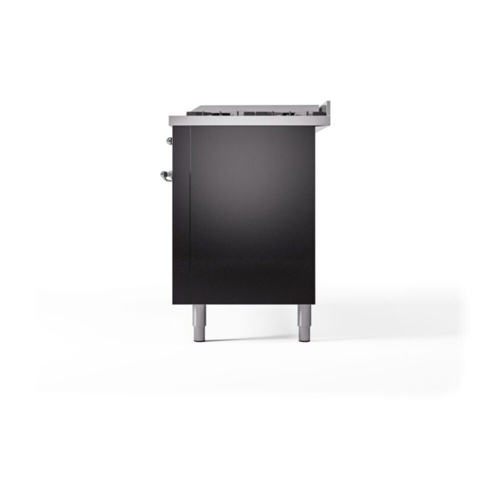 ILVE UP60FNMPBKC Nostalgie II 60" Dual Fuel Range, right side view