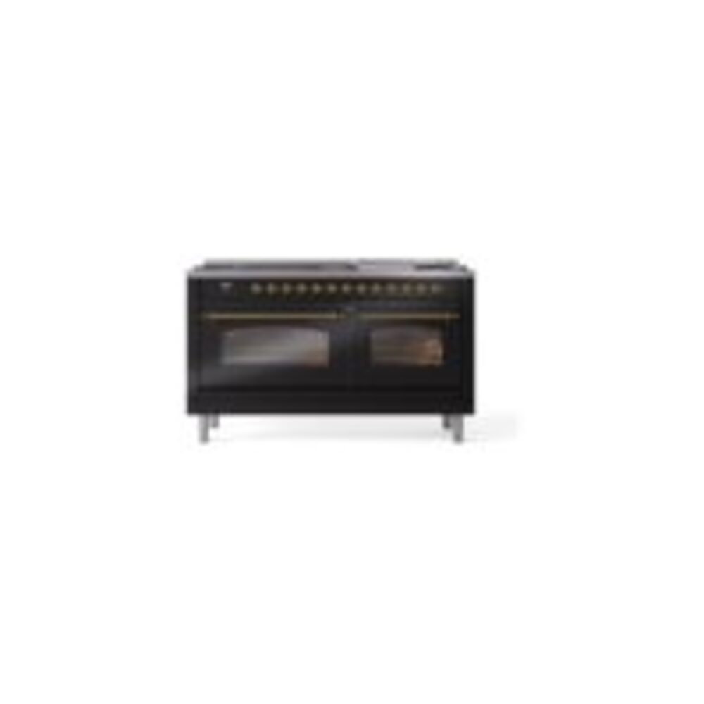 ILVE UP60FNMPBKGLP Nostalgie II 60" Dual Fuel Range, front view