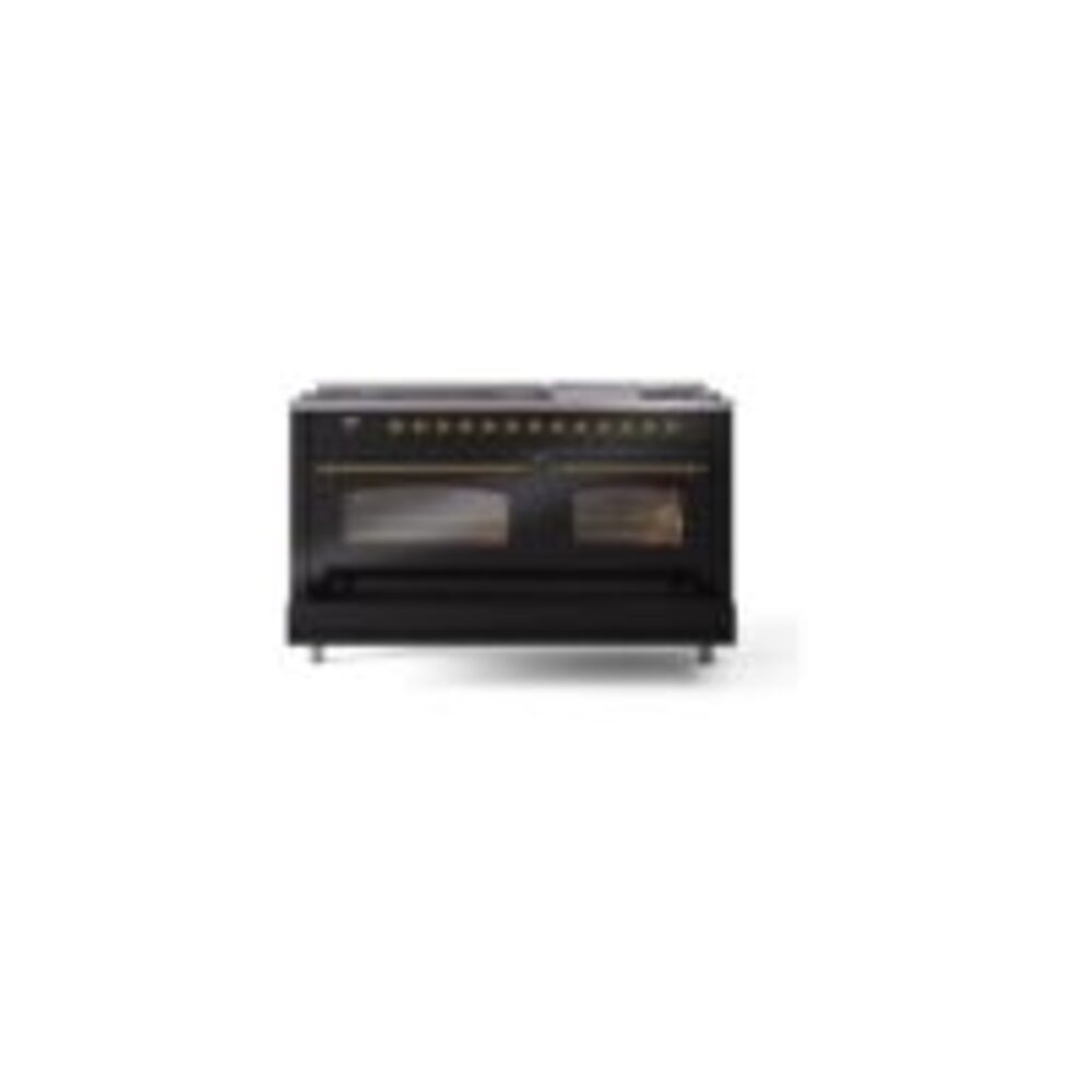 ILVE UP60FNMPBKG Nostalgie II 60" Dual Fuel Range, drawer opened