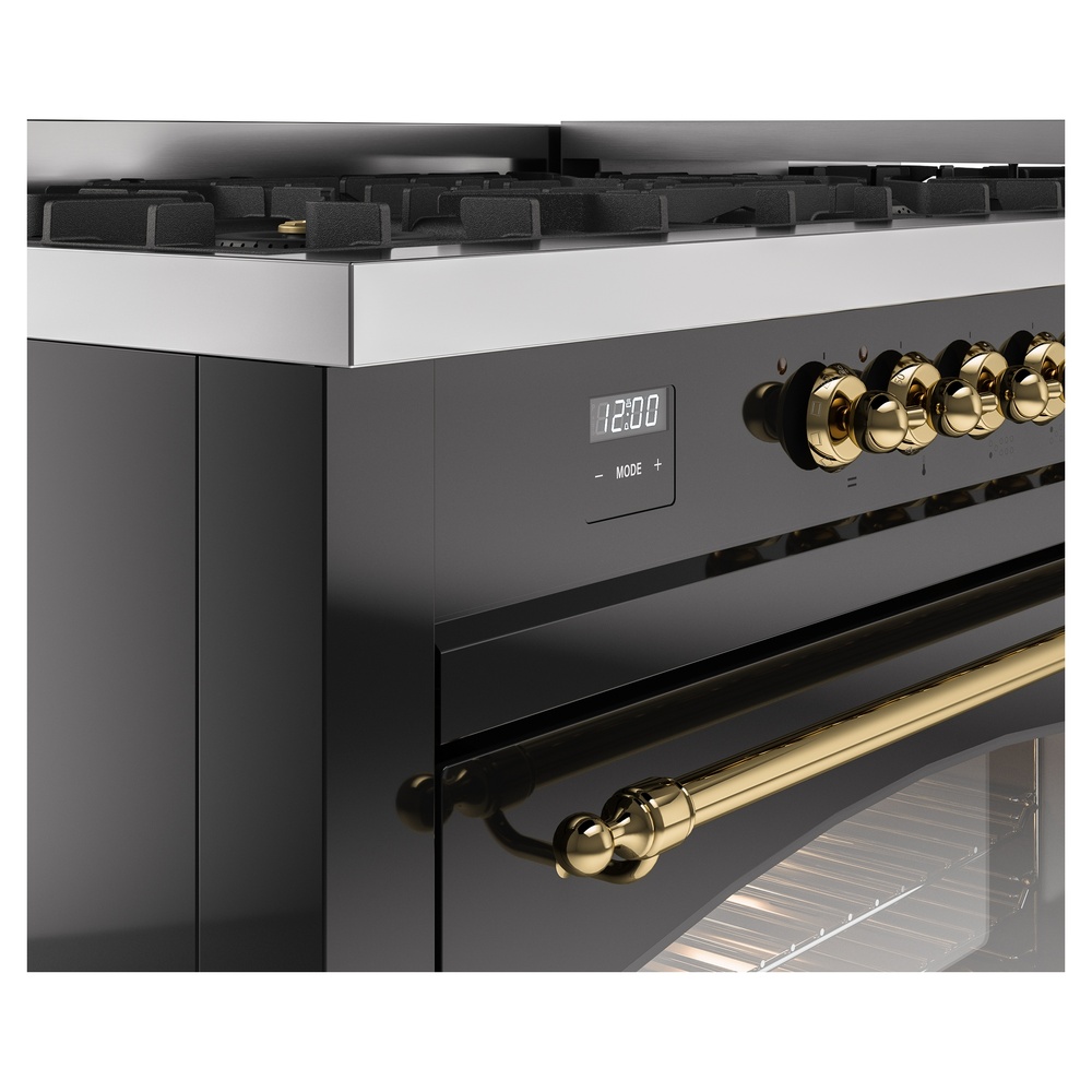 ILVE UP60FNMPBKG Nostalgie II 60" Dual Fuel Range, details