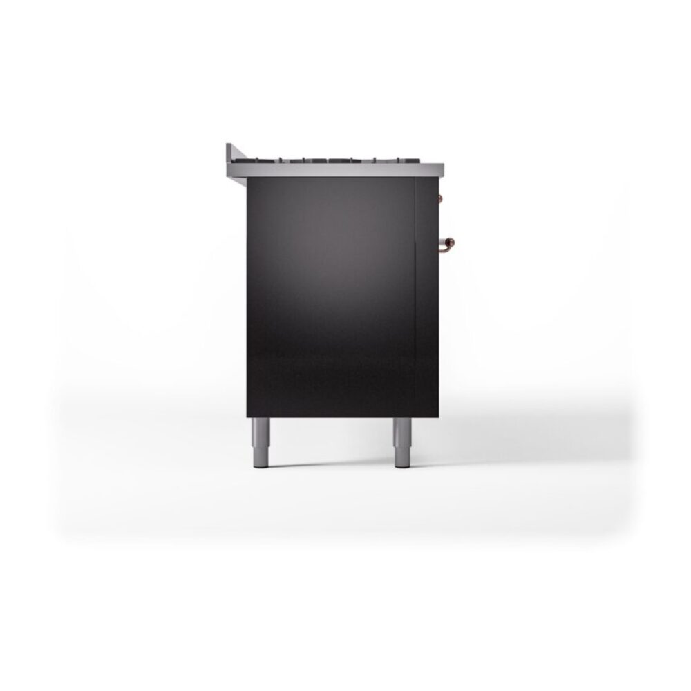 ILVE UP60FNMPBKPLP Nostalgie II 60" Dual Fuel Range, left side view