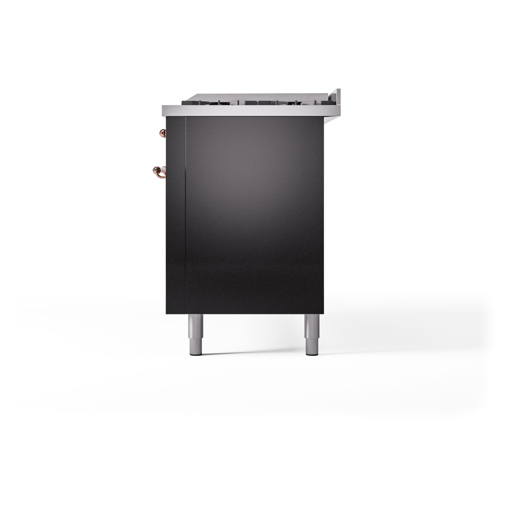ILVE UP60FNMPBKP Nostalgie II 60" Dual Fuel Range, right side view
