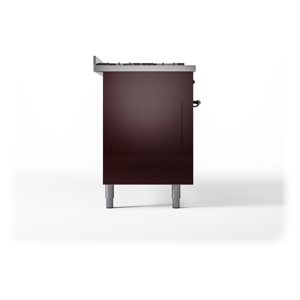 ILVE UP60FNMPBUB Nostalgie II 60" Dual Fuel Range, left side view