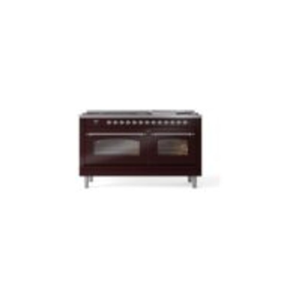 ILVE UP60FNMPBUCLP Nostalgie II 60" Dual Fuel Range, front view