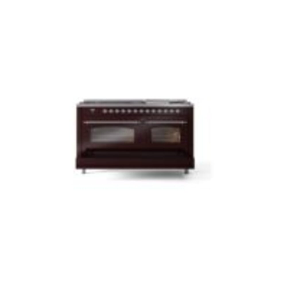 ILVE UP60FNMPBUCLP Nostalgie II 60" Dual Fuel Range, drawer opened
