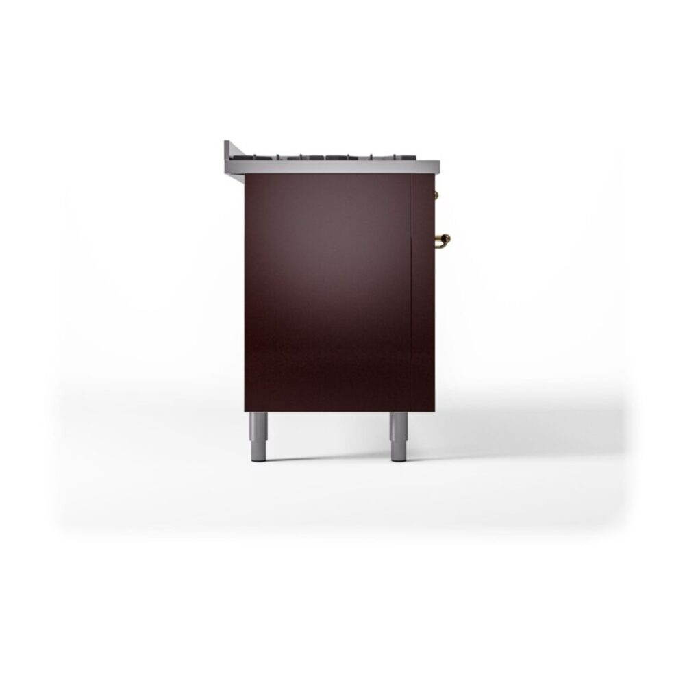ILVE UP60FNMPBUGLP Nostalgie II 60" Dual Fuel Range, left side view