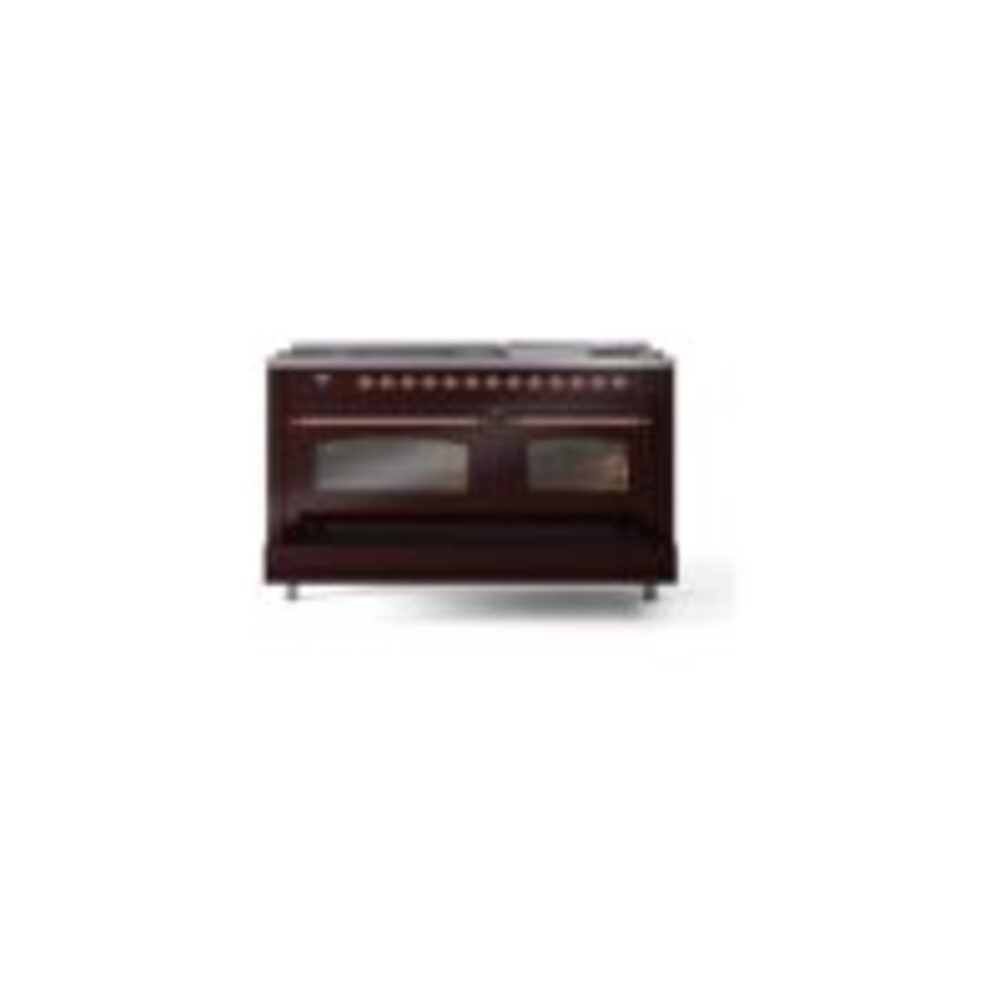 ILVE UP60FNMPBUPLP Nostalgie II 60" Dual Fuel Range, drawer opened