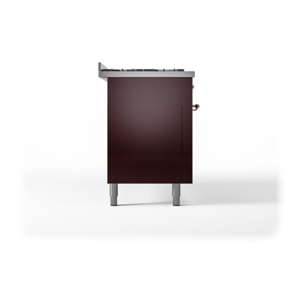 ILVE UP60FNMPBUPLP Nostalgie II 60" Dual Fuel Range, left side view