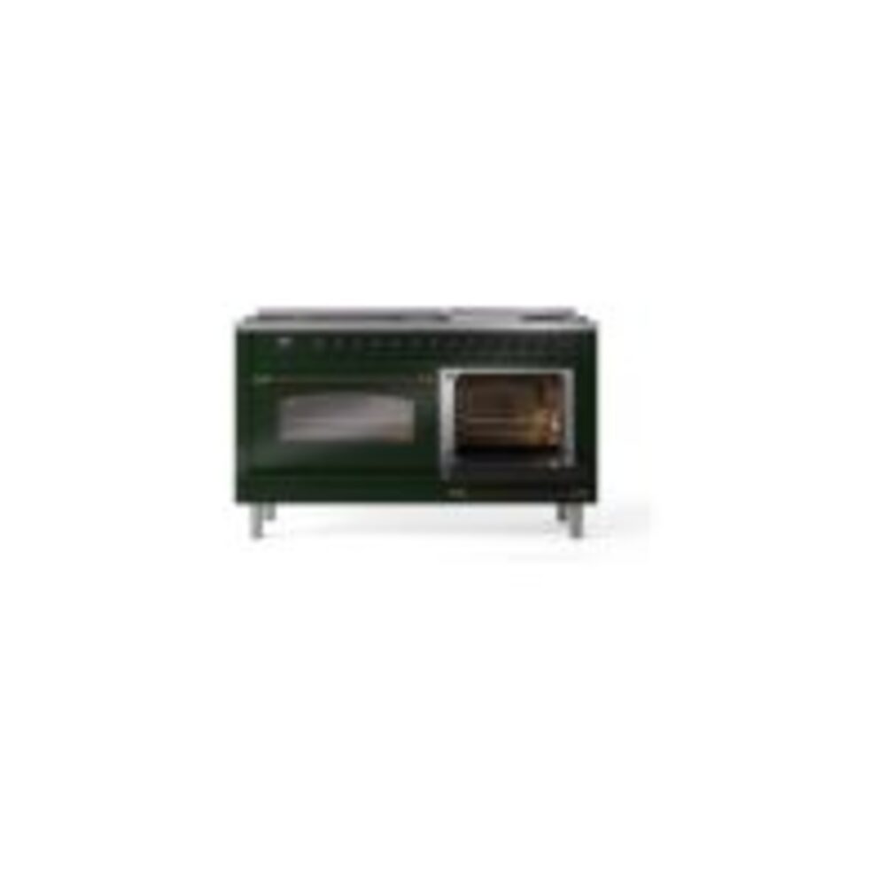 ILVE UP60FNMPEGBLP Nostalgie II 60" Dual Fuel Range, side oven door opened