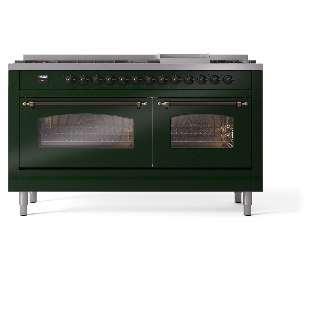 ILVE UP60FNMPEGB Nostalgie II 60" Dual Fuel Range, front view