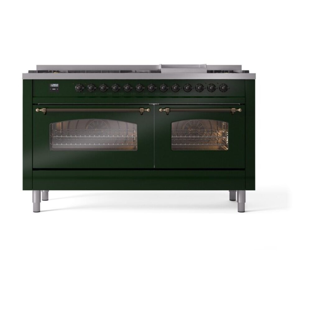 ILVE UP60FNMPEGB Nostalgie II 60" Dual Fuel Range, front view