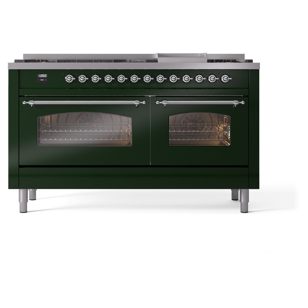 ILVE UP60FNMPEGCLP Nostalgie II 60" Dual Fuel Range, front view