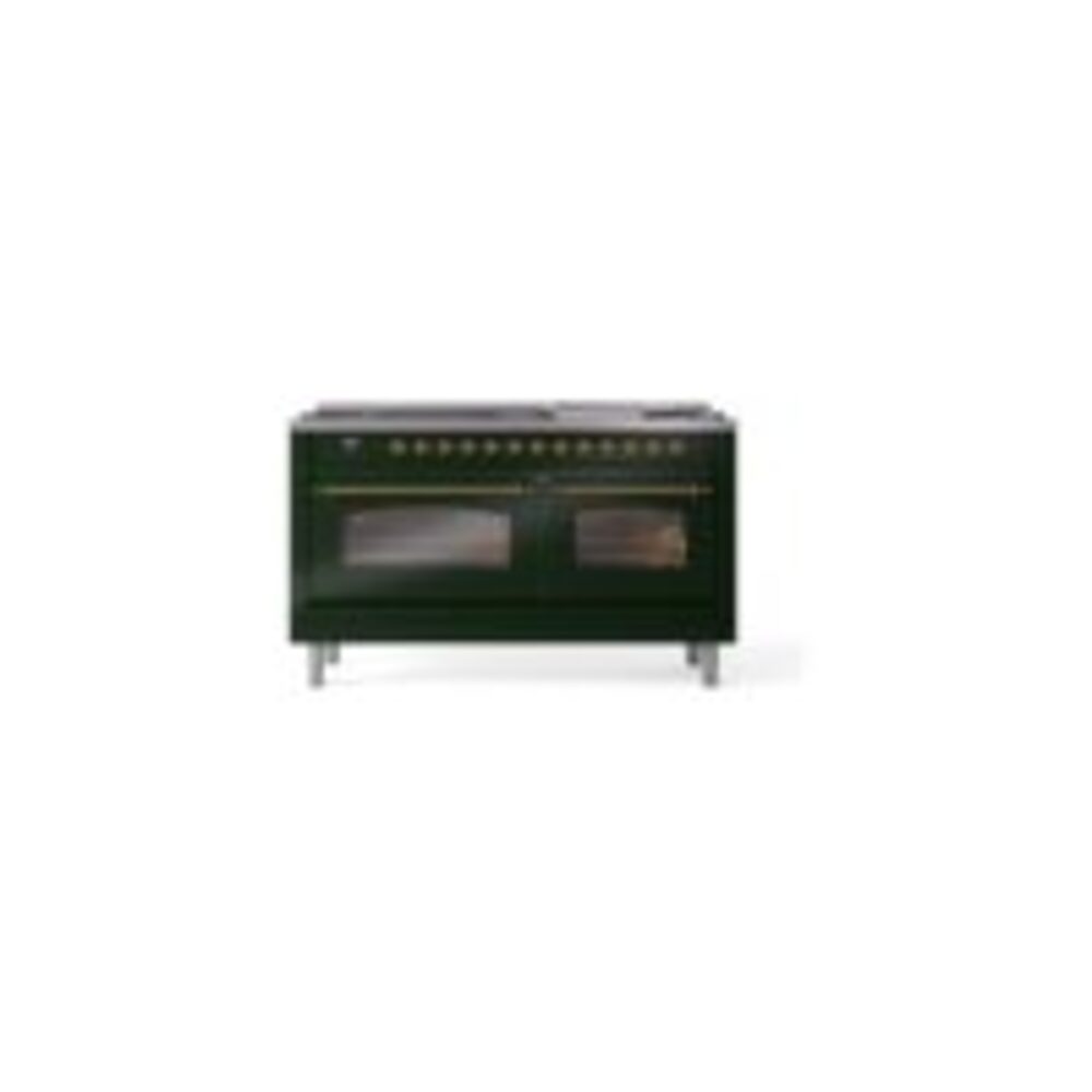 ILVE UP60FNMPEGGLP Nostalgie II 60" Dual Fuel Range, front view