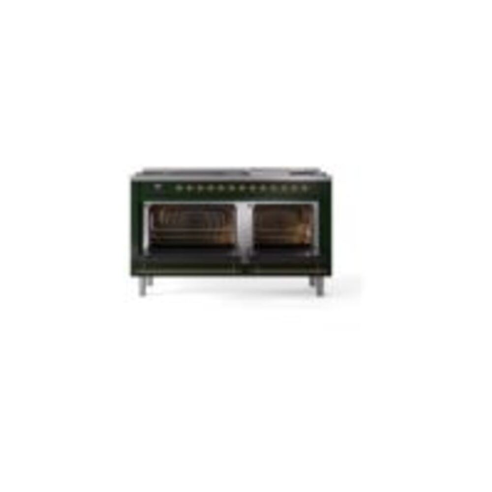 ILVE UP60FNMPEGGLP Nostalgie II 60" Dual Fuel Range, oven doors opened