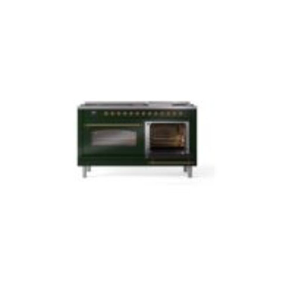 ILVE UP60FNMPEGGLP Nostalgie II 60" Dual Fuel Range, side oven door opened