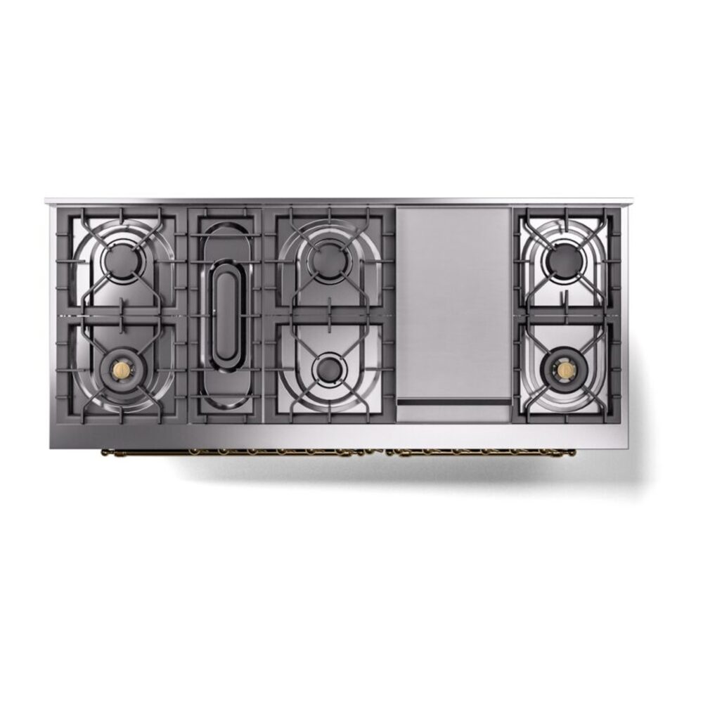 ILVE UP60FNMPEGG Nostalgie II 60" Dual Fuel Range, top view