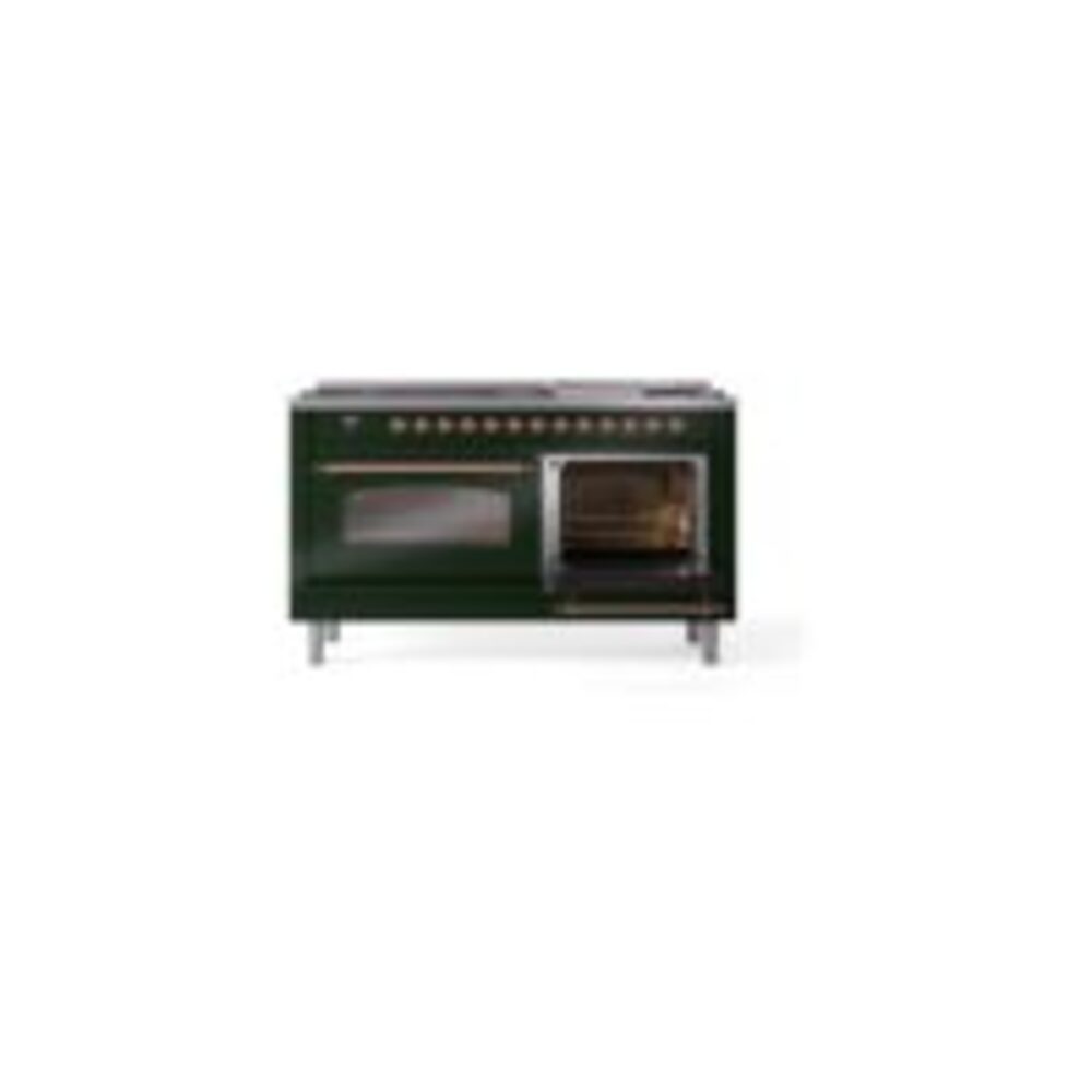 ILVE UP60FNMPEGPLP Nostalgie II 60" Dual Fuel Range, side oven door opened
