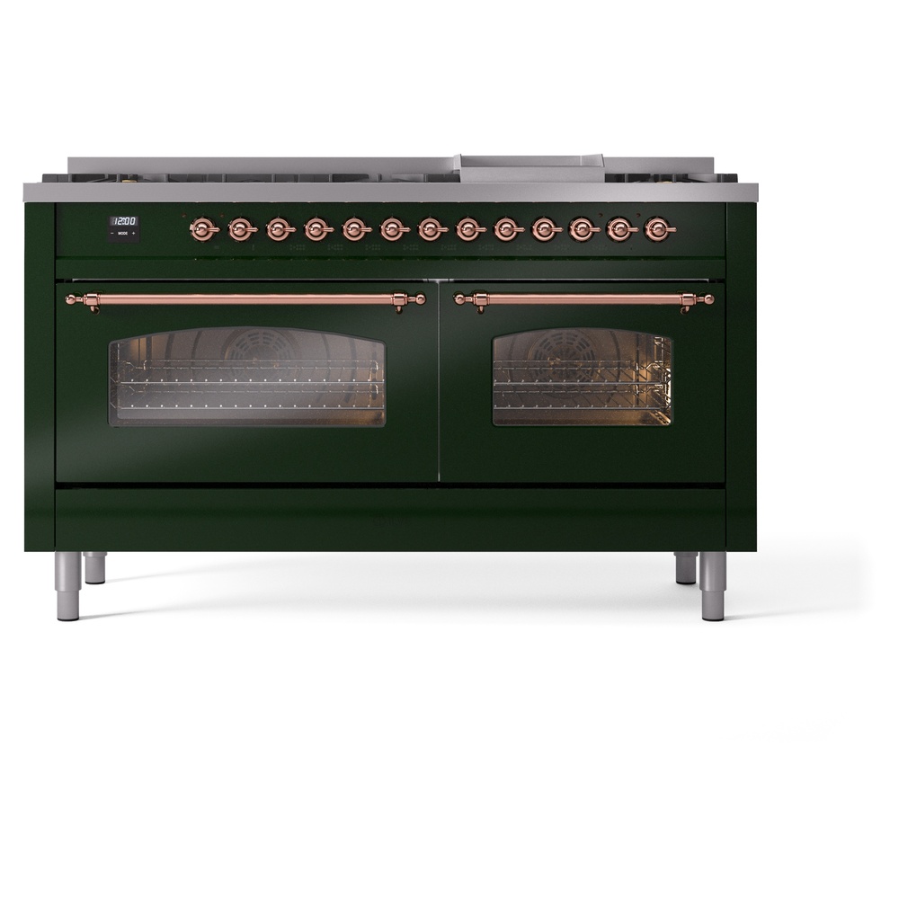 ILVE UP60FNMPEGP Nostalgie II 60" Dual Fuel Range, front view