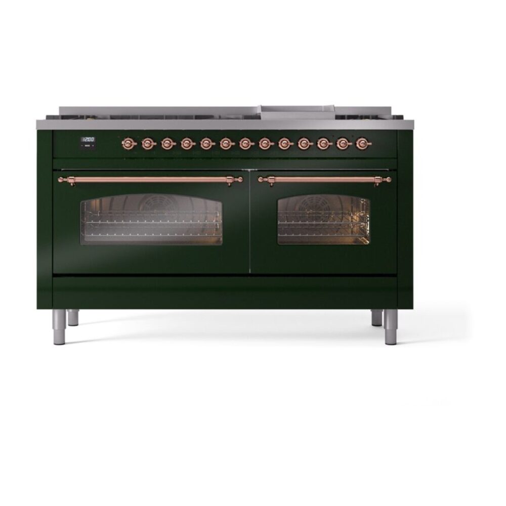 ILVE UP60FNMPEGP Nostalgie II 60" Dual Fuel Range, front view