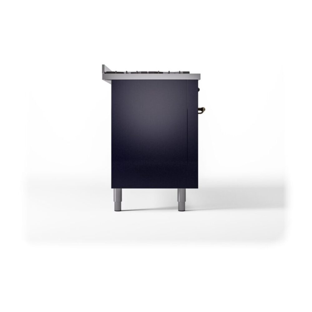ILVE UP60FNMPMBBLP Nostalgie II 60" Dual Fuel Range, left side view