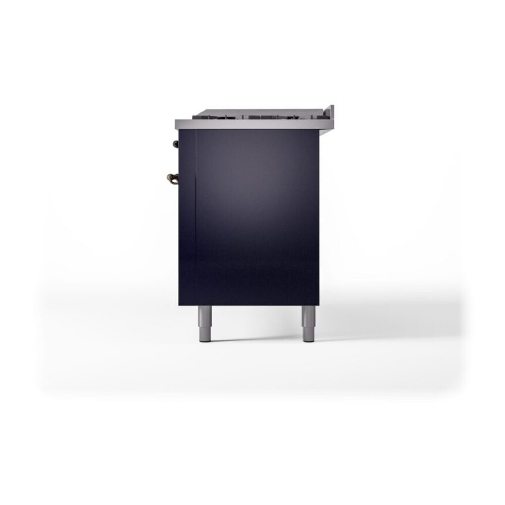 ILVE UP60FNMPMBBLP Nostalgie II 60" Dual Fuel Range, right side view
