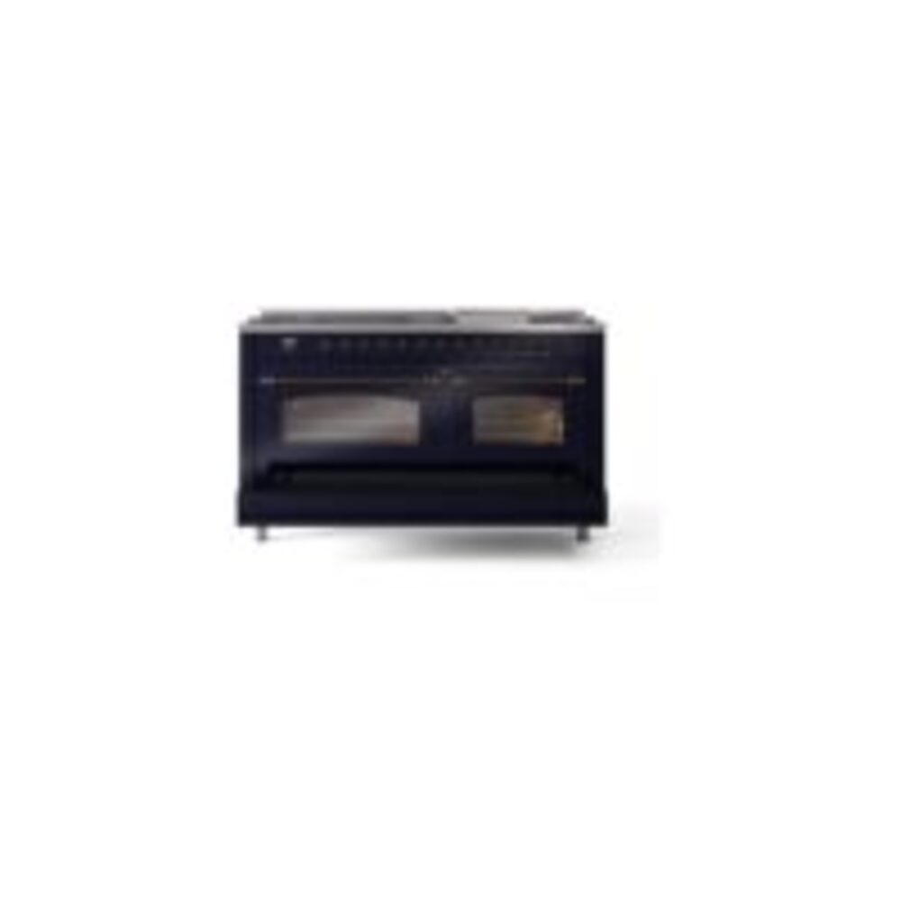 ILVE UP60FNMPMBB Nostalgie II 60" Dual Fuel Range, drawer opened