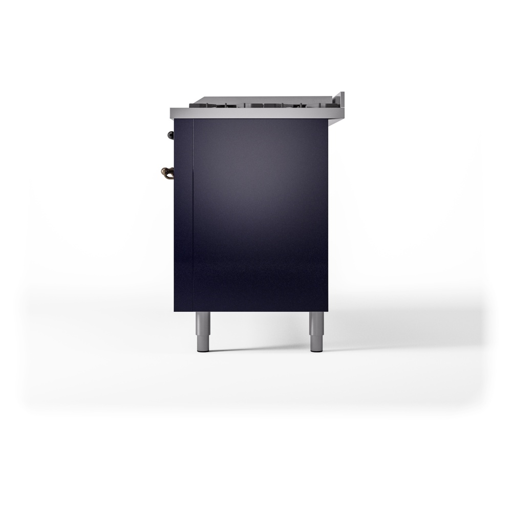 ILVE UP60FNMPMBB Nostalgie II 60" Dual Fuel Range, right side view