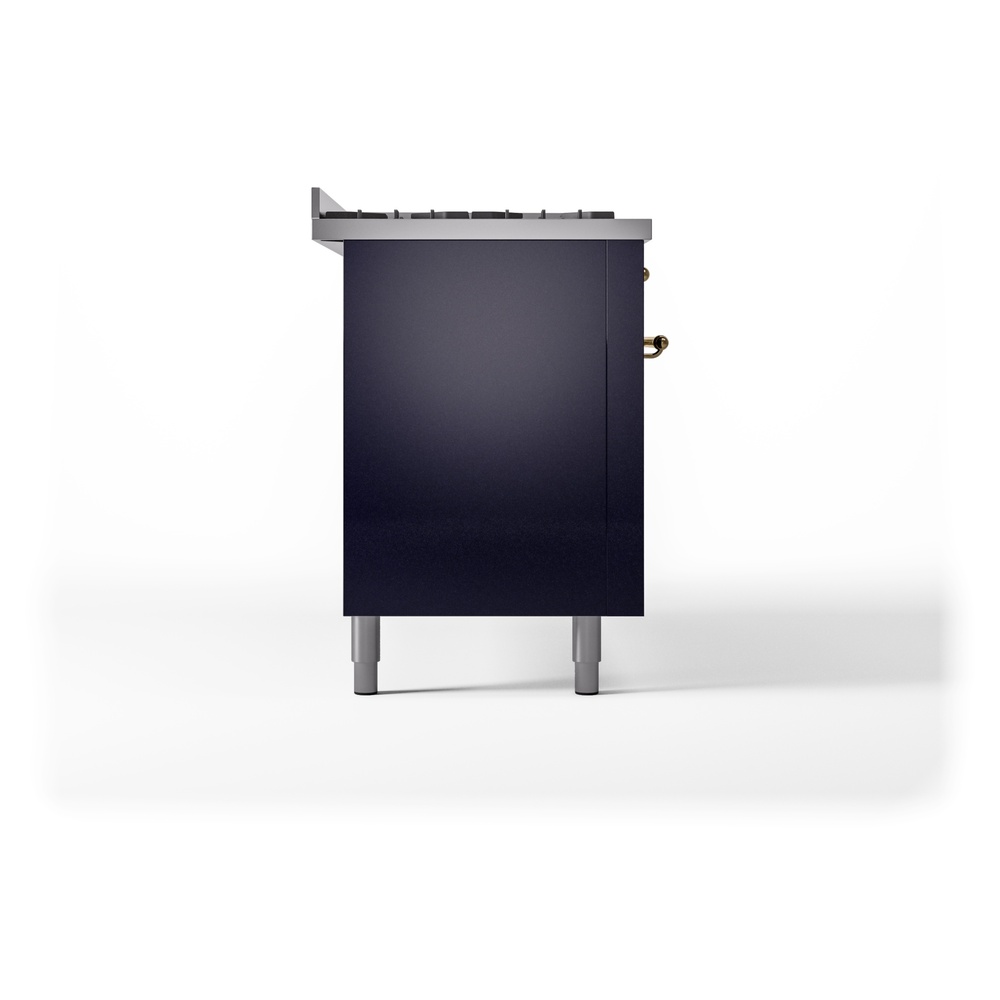 ILVE UP60FNMPMBGLP Nostalgie II 60" Dual Fuel Range, left side view