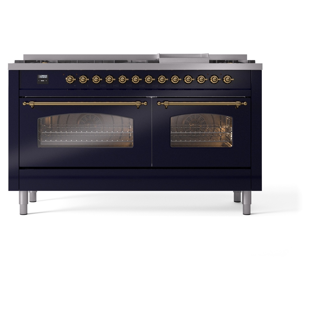 ILVE UP60FNMPMBG Nostalgie II 60" Dual Fuel Range, front view