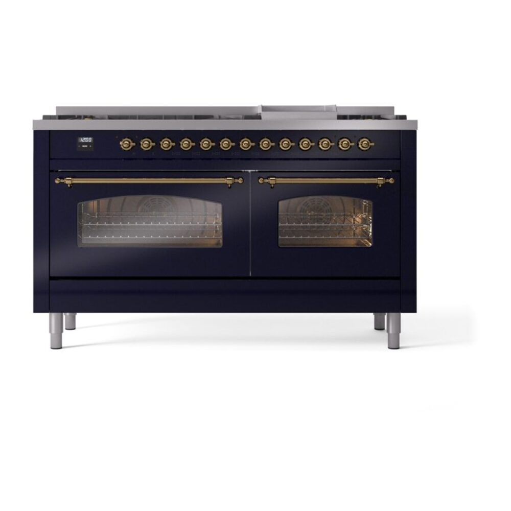 ILVE UP60FNMPMBG Nostalgie II 60" Dual Fuel Range, front view
