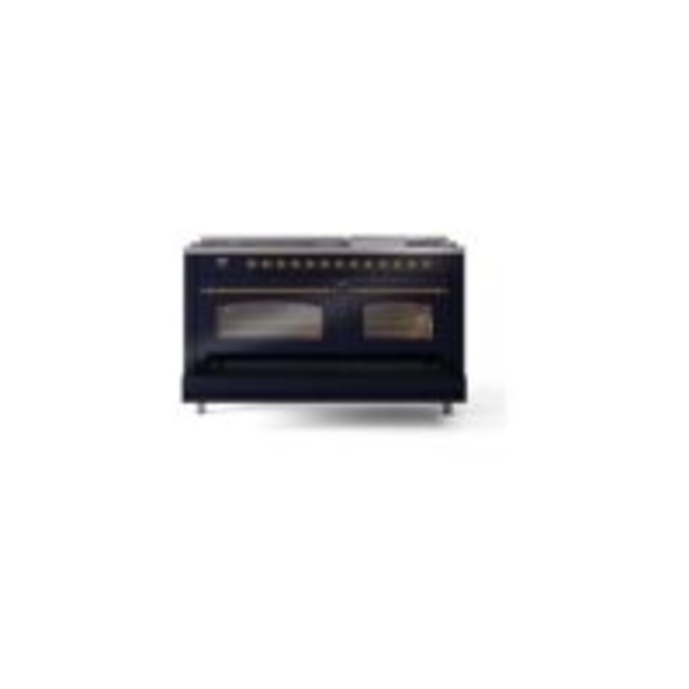 ILVE UP60FNMPMBG Nostalgie II 60" Dual Fuel Range, drawer opened