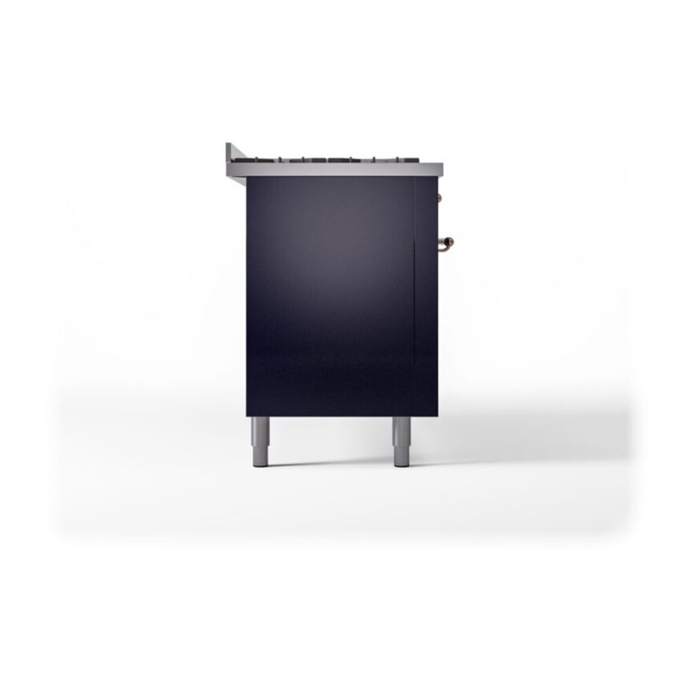 ILVE UP60FNMPMBPLP Nostalgie II 60" Dual Fuel Range, left side view